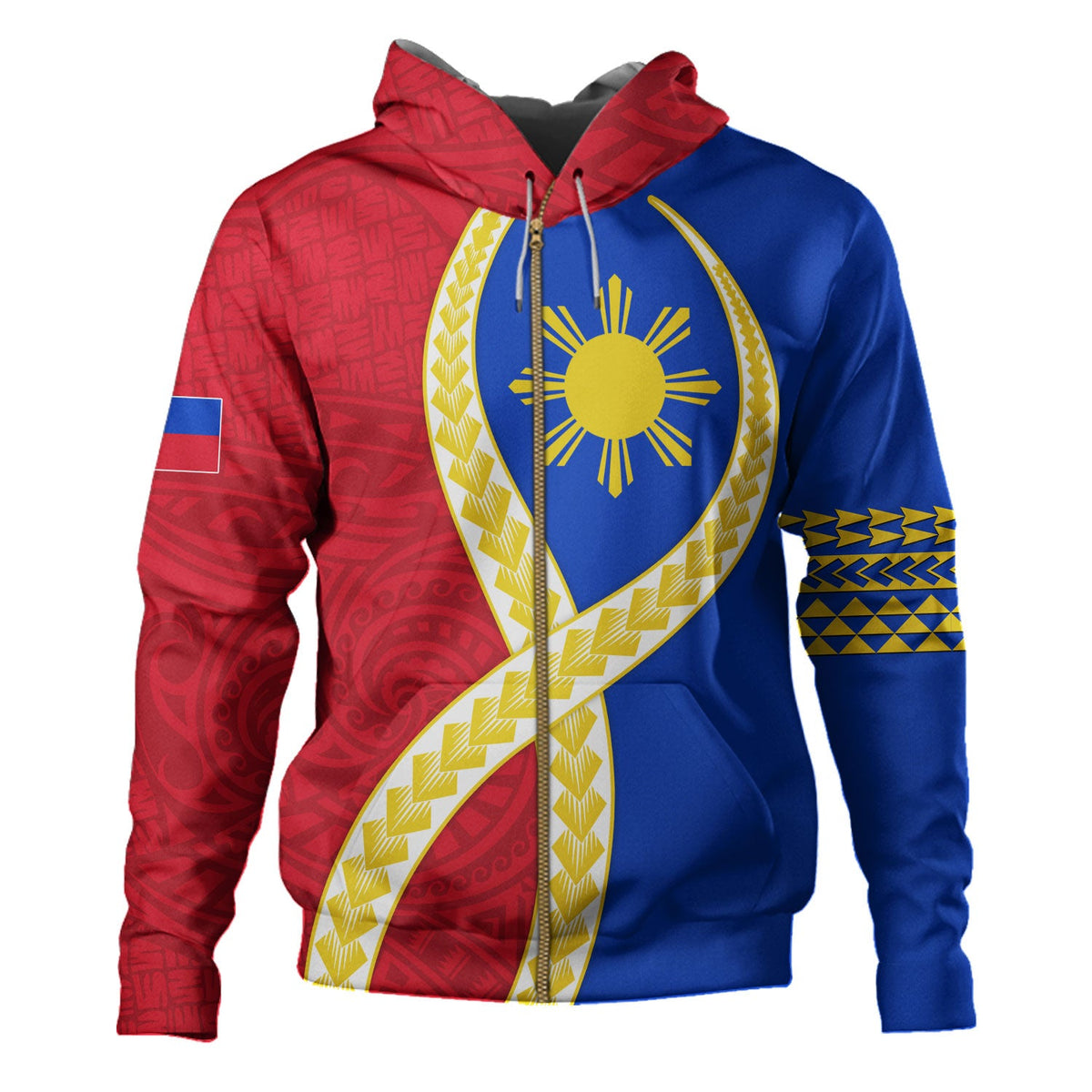 Philippines Filipinos Hoodie Tribal Polynesian In My Heart-Myprintsy