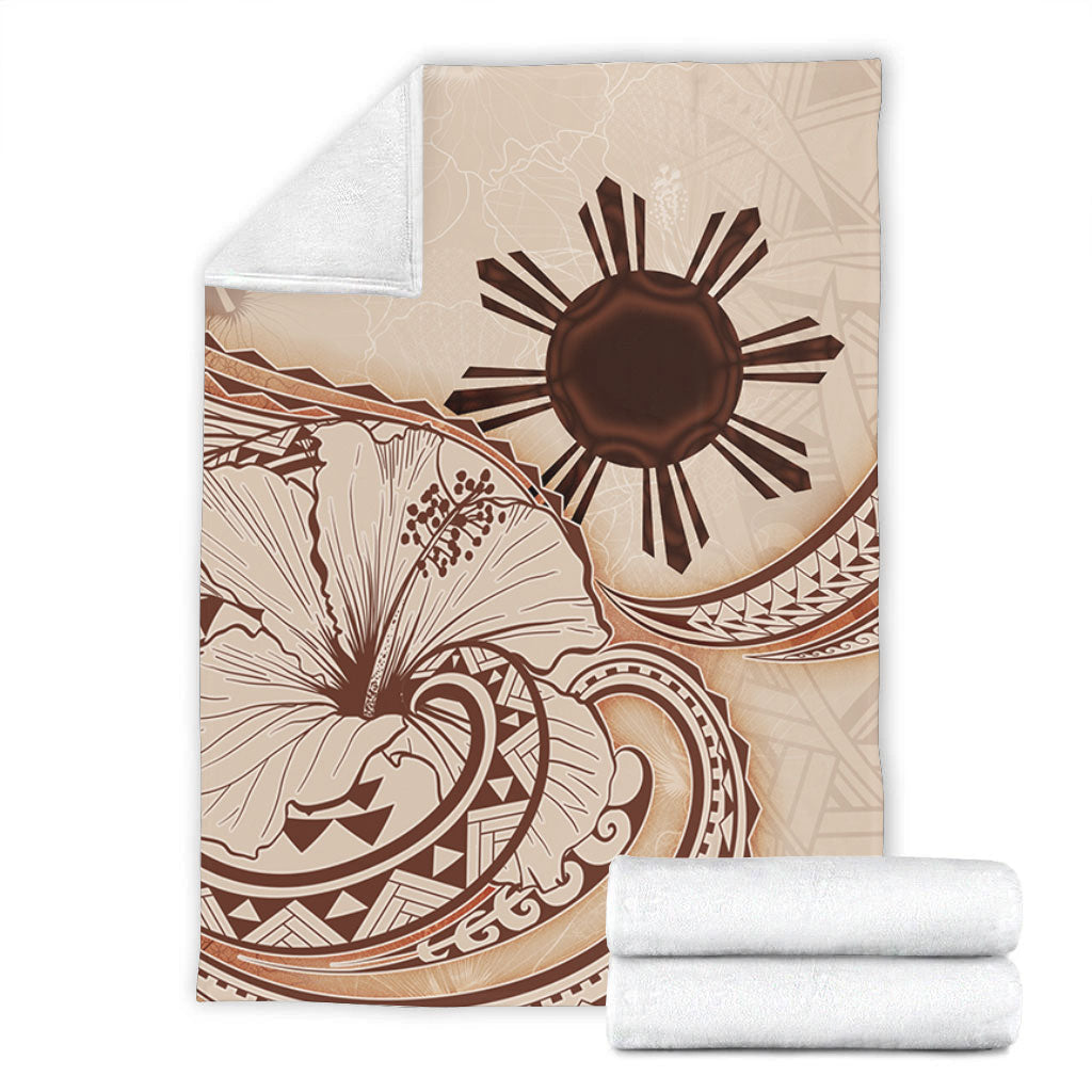 Philippines Filipinos Premium Blanket Hibiscus Flower Vintage Style-Myprintsy