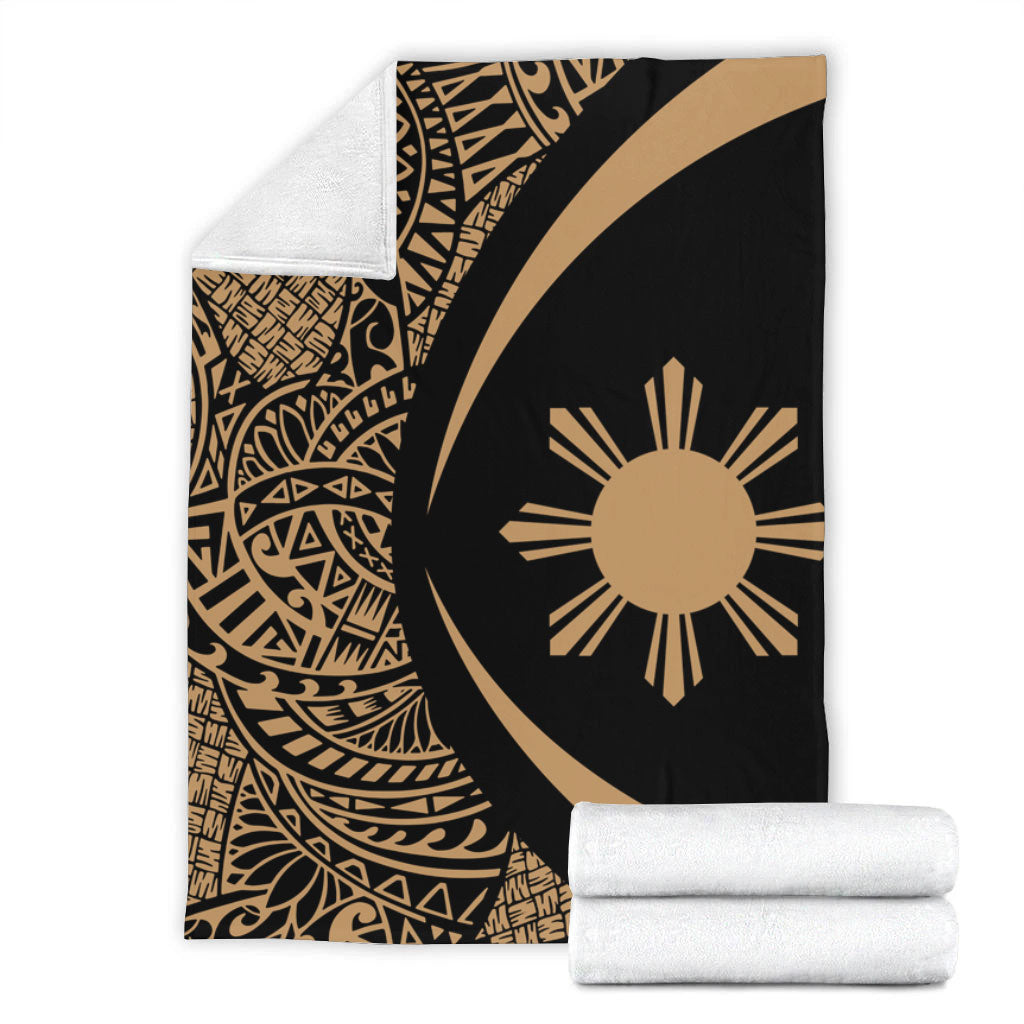 Philippines Filipinos Premium Blanket Lauhala Gold Circle Style-Myprintsy