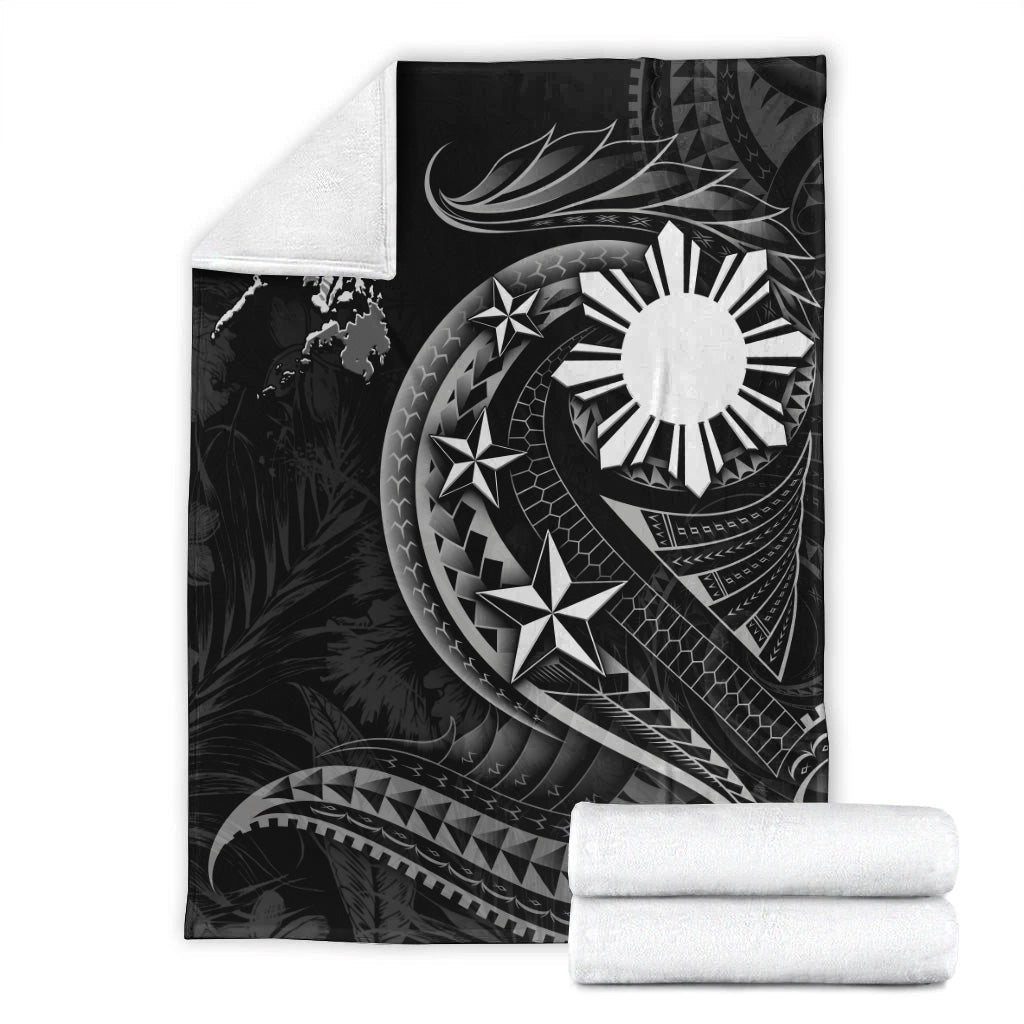 Philippines Filipinos Premium Blanket Philippines Sun Tribal Patterns Tropical Flowers Curve Style-Myprintsy