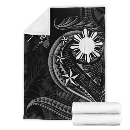 Philippines Filipinos Premium Blanket Philippines Sun Tribal Patterns Tropical Flowers Curve Style-Myprintsy