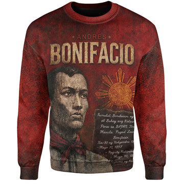 Philippines Filipinos Sweatshirt Andres Bonifacio Philippine Hero-Myprintsy