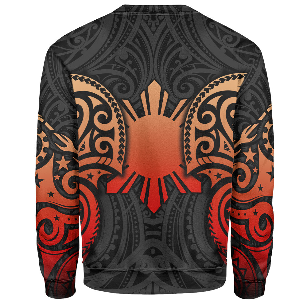 Philippines Filipinos Sweatshirt Custom Personalised Spirit Red Version-Myprintsy