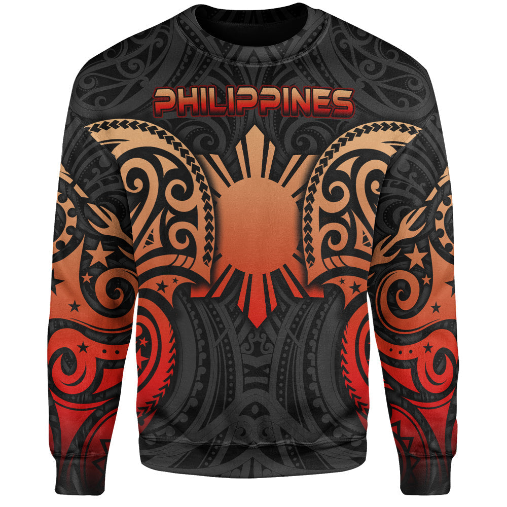 Philippines Filipinos Sweatshirt Custom Personalised Spirit Red Version-Myprintsy
