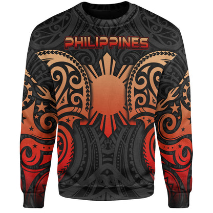 Philippines Filipinos Sweatshirt Custom Personalised Spirit Red Version-Myprintsy