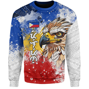 Philippines Filipinos Sweatshirt Eagle Flag Warrior Pride-Myprintsy