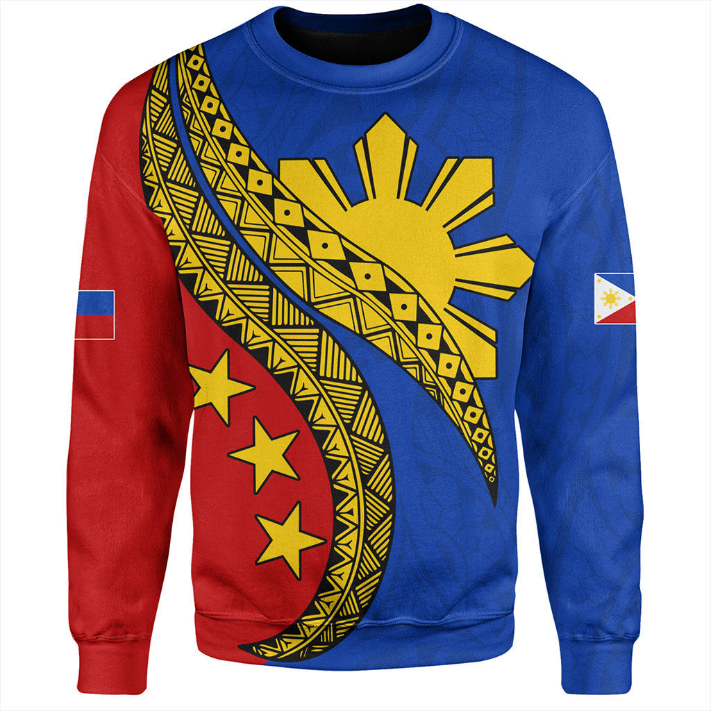 Philippines Filipinos Sweatshirt Filipinos Sun Tattoo Artist Flag-Myprintsy