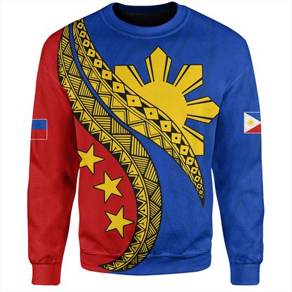 Philippines Filipinos Sweatshirt Filipinos Sun Tattoo Artist Flag-Myprintsy