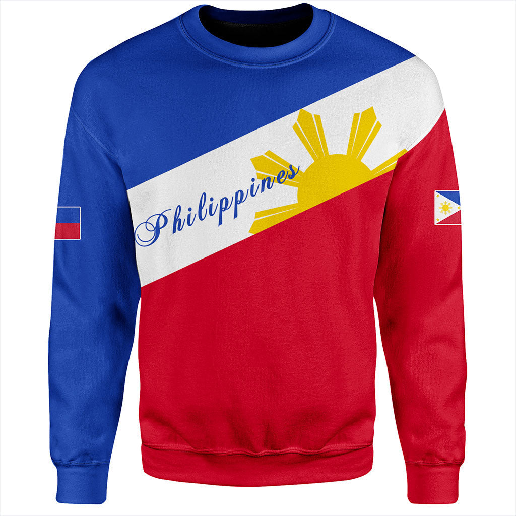 Philippines Filipinos Sweatshirt Flag Sun Style-Myprintsy