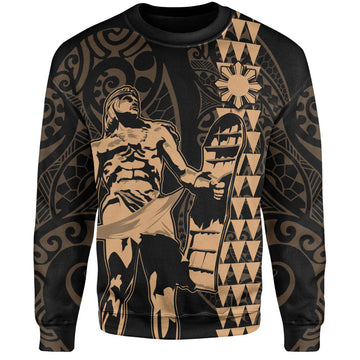 Philippines Filipinos Sweatshirt Lapu Lapu Kakau Style-Myprintsy