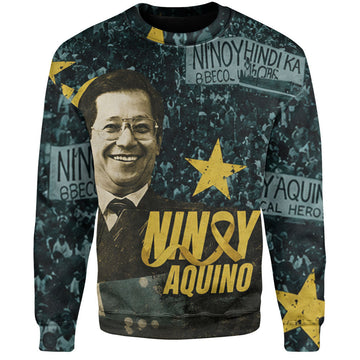 Philippines Filipinos Sweatshirt Ninoy Aquino Philippine History Tribute Style-Myprintsy