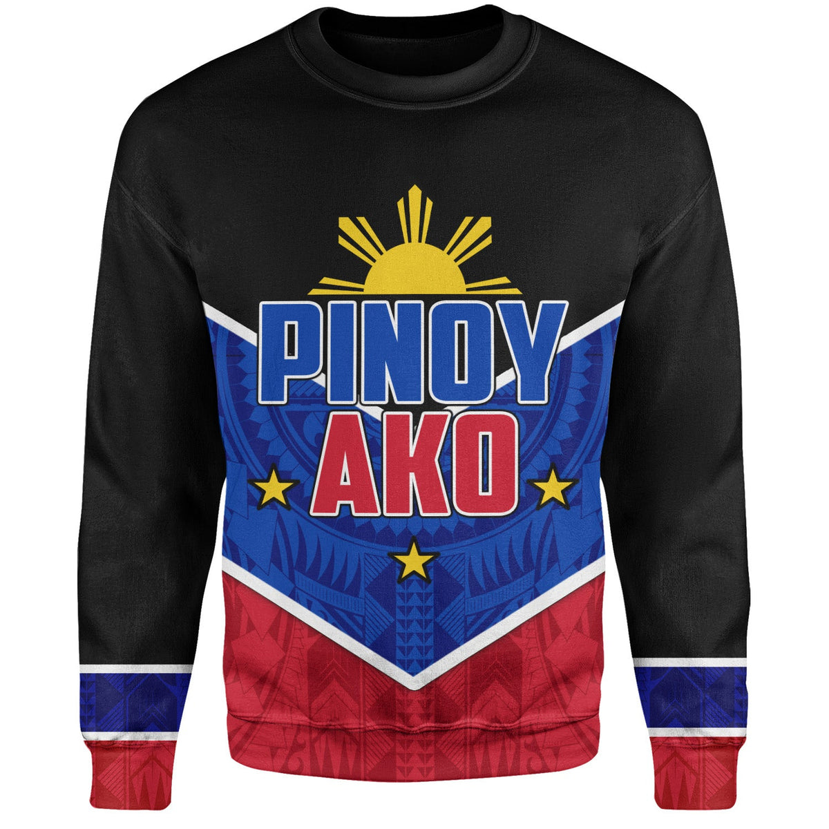 Philippines Filipinos Sweatshirt Pinoy Ako Style-Myprintsy