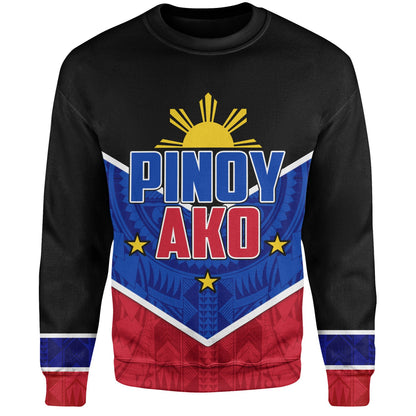 Philippines Filipinos Sweatshirt Pinoy Ako Style-Myprintsy