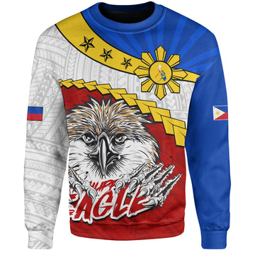 Philippines Filipinos Sweatshirt Tribal Tattoo Flag Eagle Animal-Myprintsy