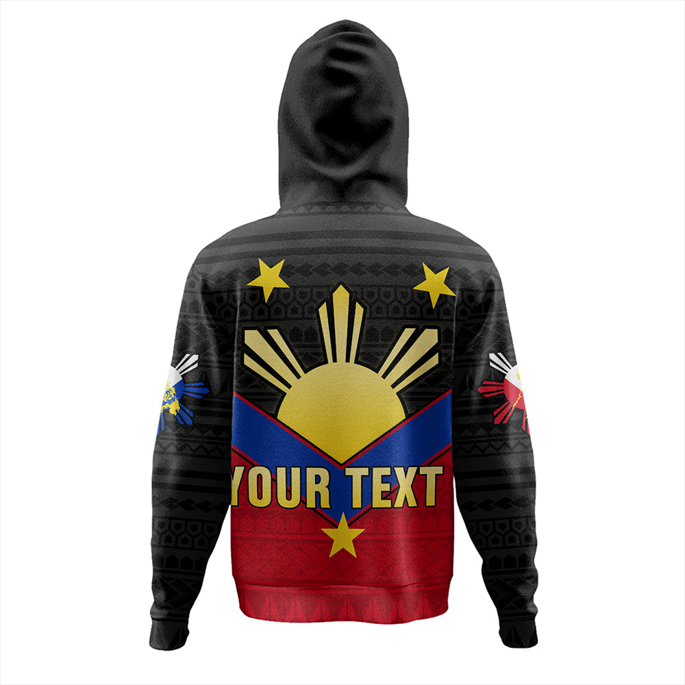 Philippines Hoodie Custom - Philippines Sun Star Sport Style Polynesian-Myprintsy