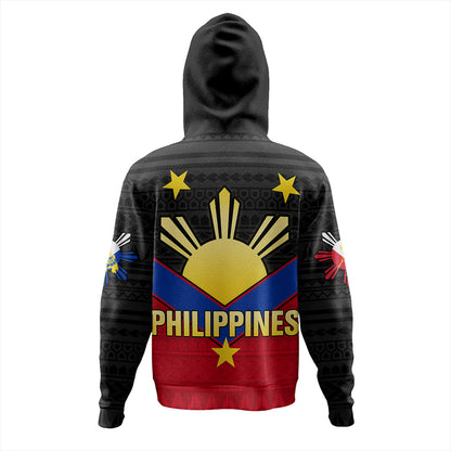 Philippines Hoodie Custom - Philippines Sun Star Sport Style Polynesian-Myprintsy