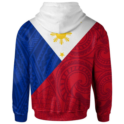 Philippines Hoodie - Flag Style-Myprintsy