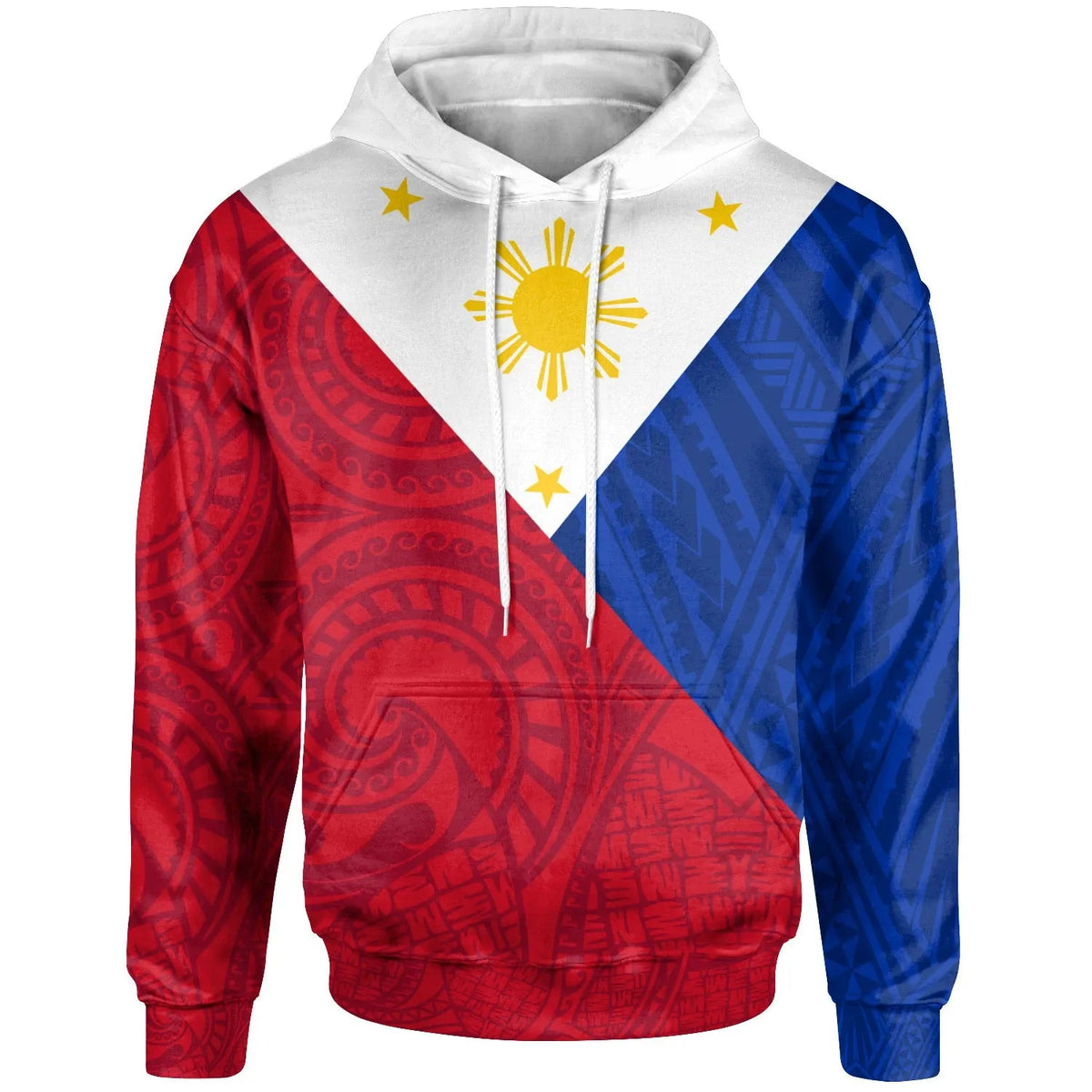 Philippines Hoodie - Flag Style-Myprintsy