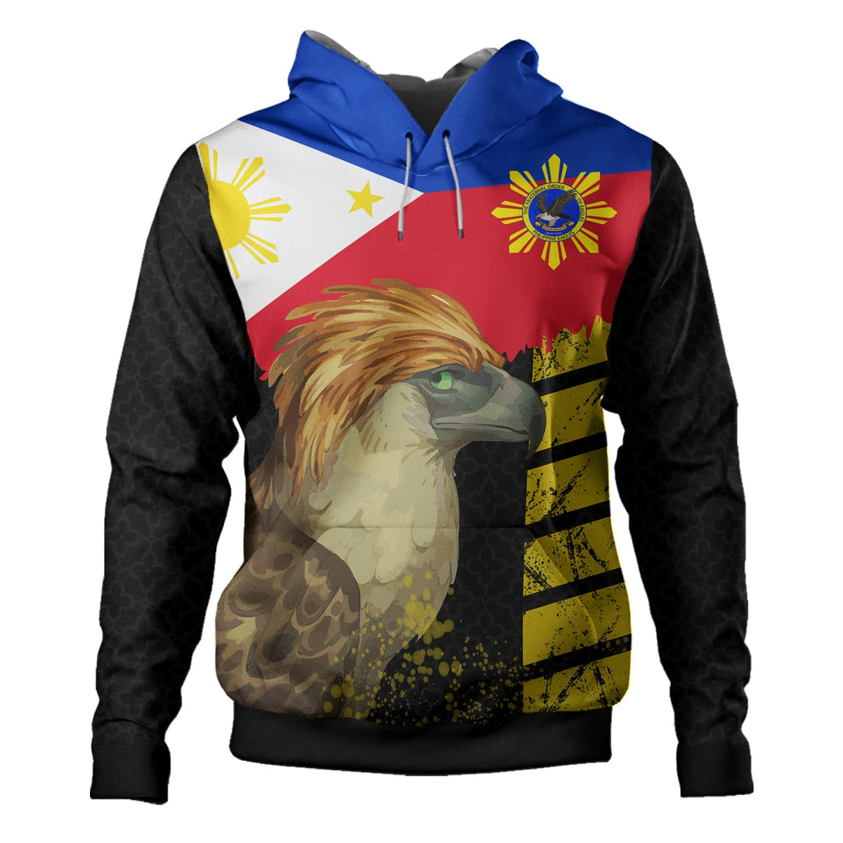 Philippines Hoodie - Philippine Eagles Filipino Flag Hoodie-Myprintsy