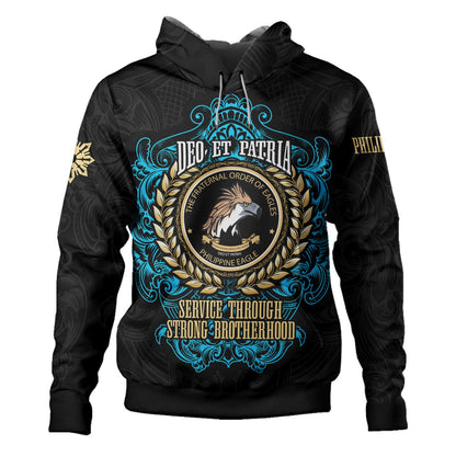 Philippines Hoodie - Philippine Eagles Ornament Vintage Style-Myprintsy