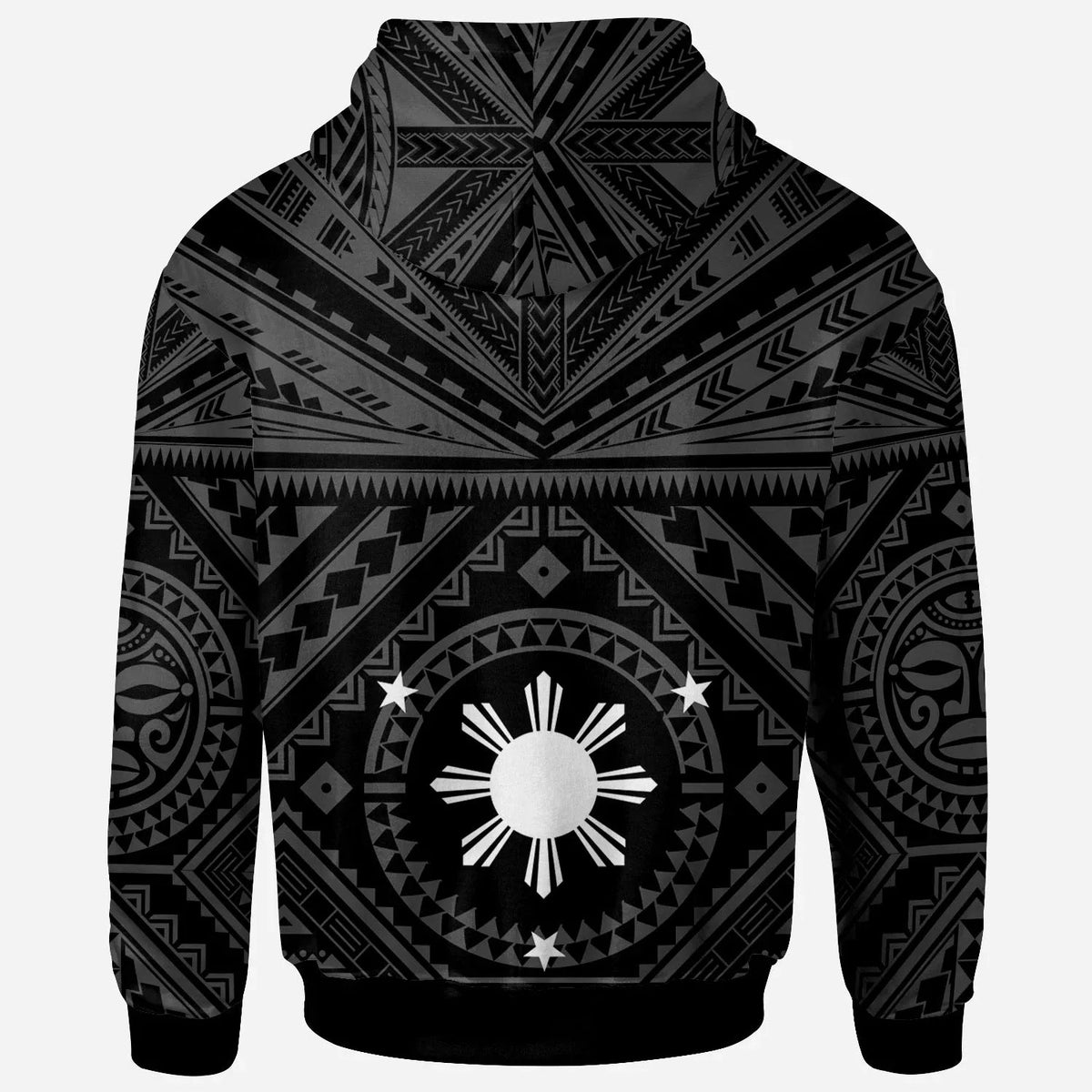 Philippines Personalised Hoodie - Polynesian Tattoo Style-Myprintsy