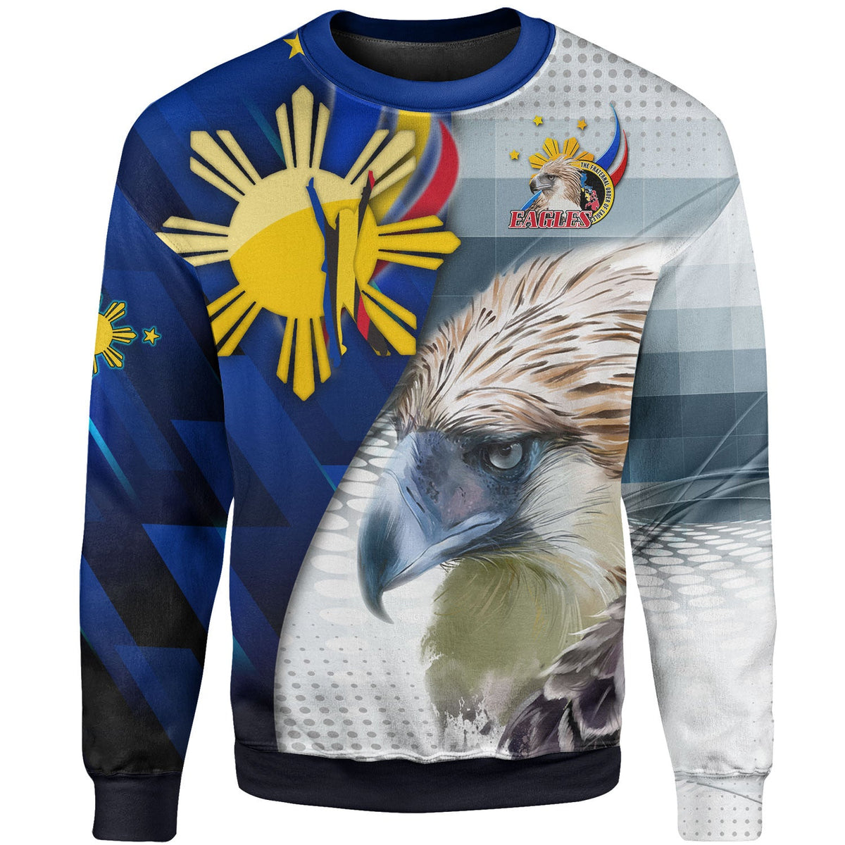 Philippines Sweatshirt - Philippines Eagles Curve Style