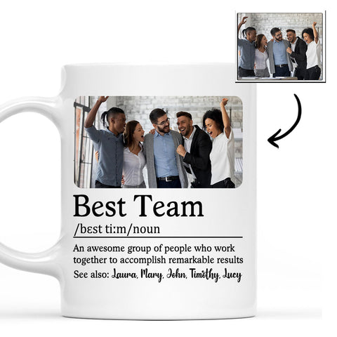 Photo Best Team - Personalized Coffee Mug-Myprintsy