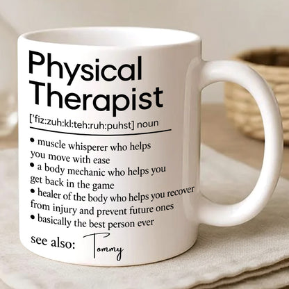 Physical Therapist Healer Of The Body Who Helps You Recover Mug - Personalized Coffee Mug - Gift For PT and PT Lovers-Myprintsy