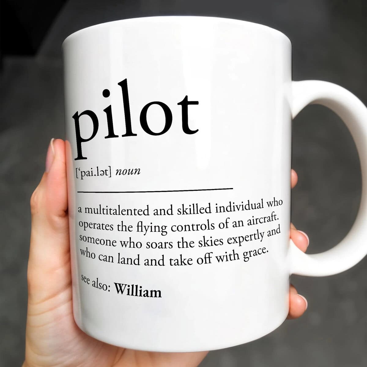 Pilot Who Soar The Sky Expertly - Personalized Coffee Mug - Gift For Pilot Lovers-Myprintsy