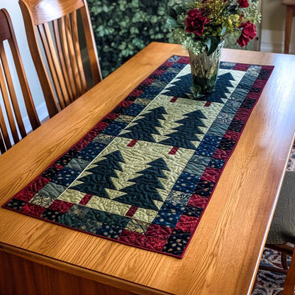 Pine Forest Charm Quilted Table Runner VTQ-Myprintsy