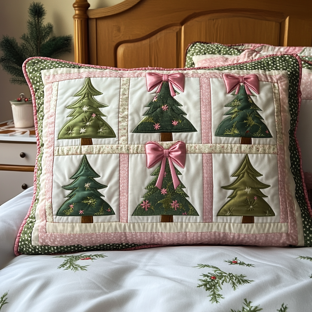 Pink Elegance Quilted Bedding Pillow Case VTQ-Myprintsy
