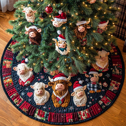 Plaid Christmas Delight Christmas Quilted Tree Skirt-Myprintsy