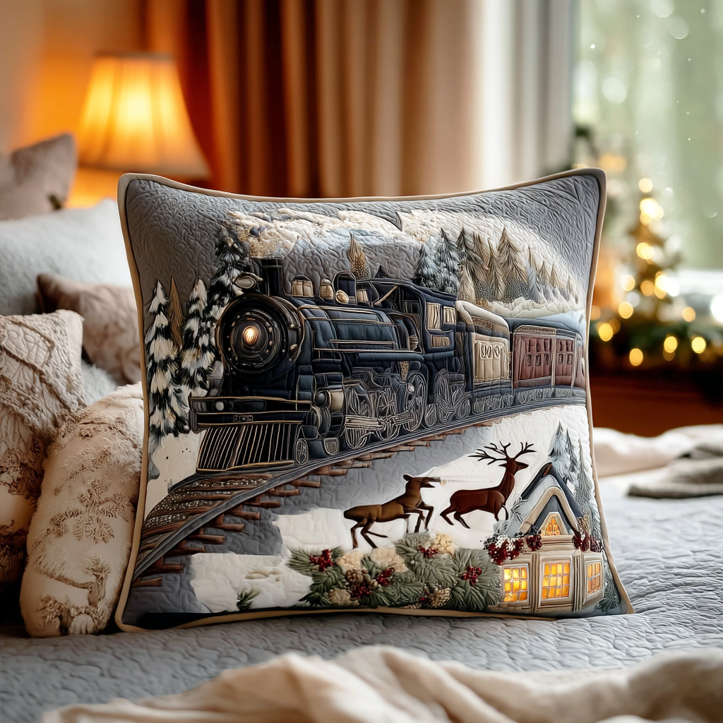 Polar Dream Rail Quilted Pillow Case VTQ-Myprintsy