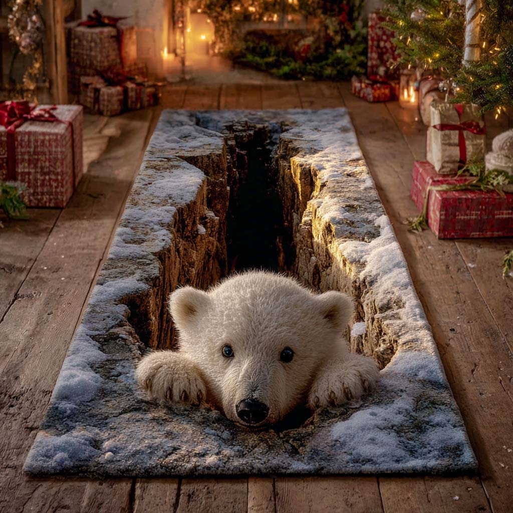 Polar Hideaway Runner Carpet VTQ-Myprintsy