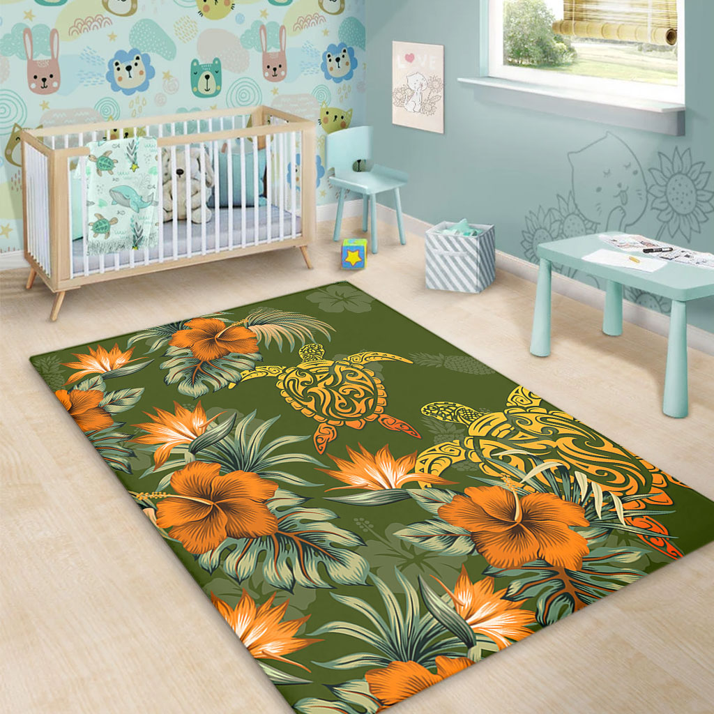 Polynesian Area Rug Polynesian Tropical Summer-Myprintsy