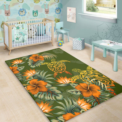 Polynesian Area Rug Polynesian Tropical Summer-Myprintsy