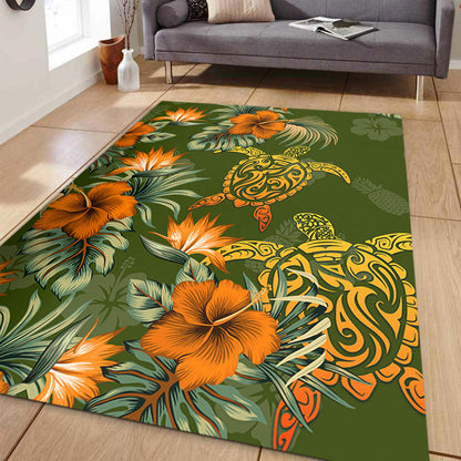 Polynesian Area Rug Polynesian Tropical Summer-Myprintsy