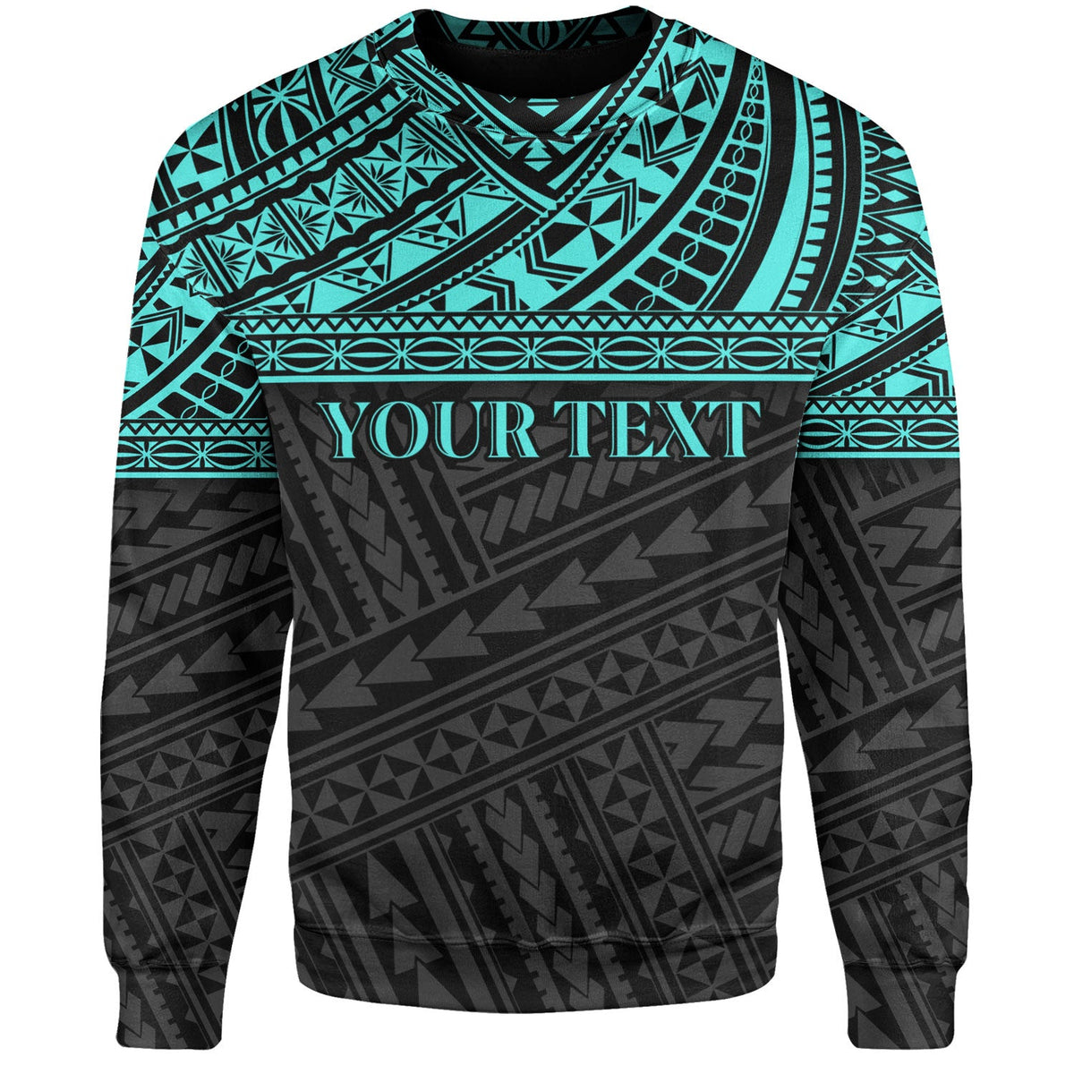 Polynesian Custom Personalised Sweatshirt Polynesian Tribal Patterns