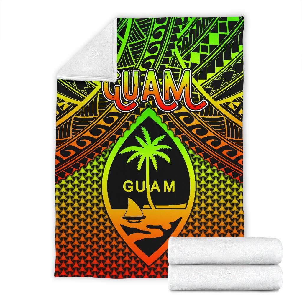 Polynesian Guam Premium Blanket - Reggae Vintage Polynesian Patterns-Myprintsy