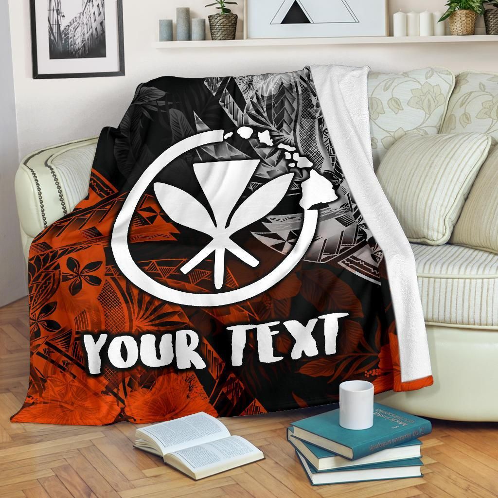 Polynesian Hawaii Kanaka Maoli Personalised Premium Blanket - Vintage Polynesian Style-Myprintsy