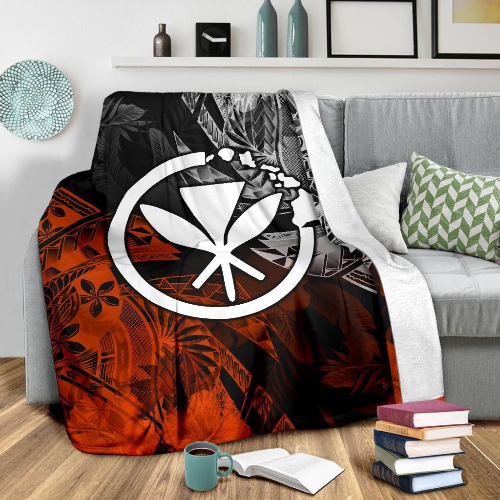 Polynesian Hawaii Kanaka Maoli Premium Blanket - Vintage Polynesian Style-Myprintsy