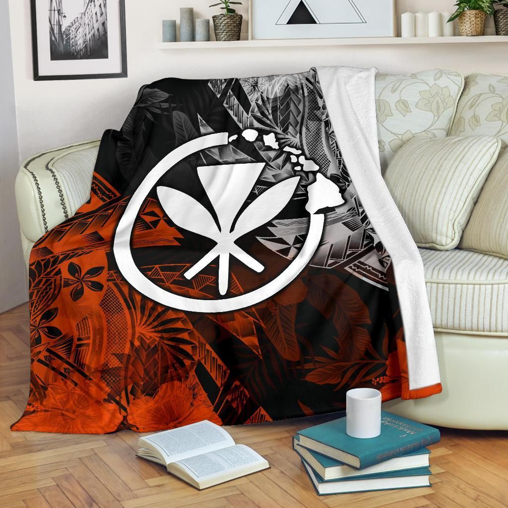 Polynesian Hawaii Kanaka Maoli Premium Blanket - Vintage Polynesian Style-Myprintsy
