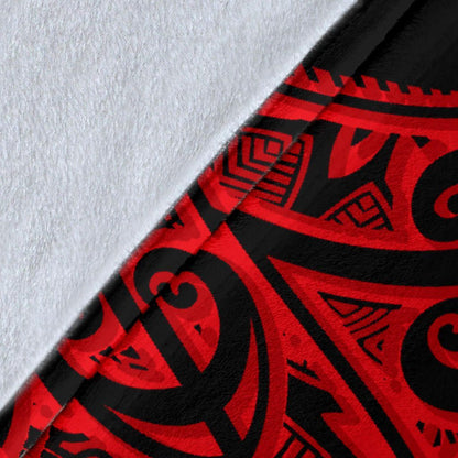 Polynesian Hawaii Premium Blanket - Hula Girl Red-Myprintsy