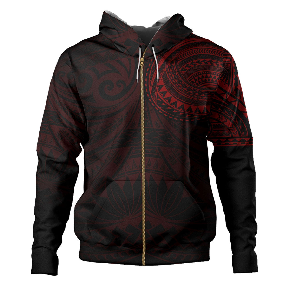 Polynesian Hoodie Polynesian Pattern Special Design-Myprintsy
