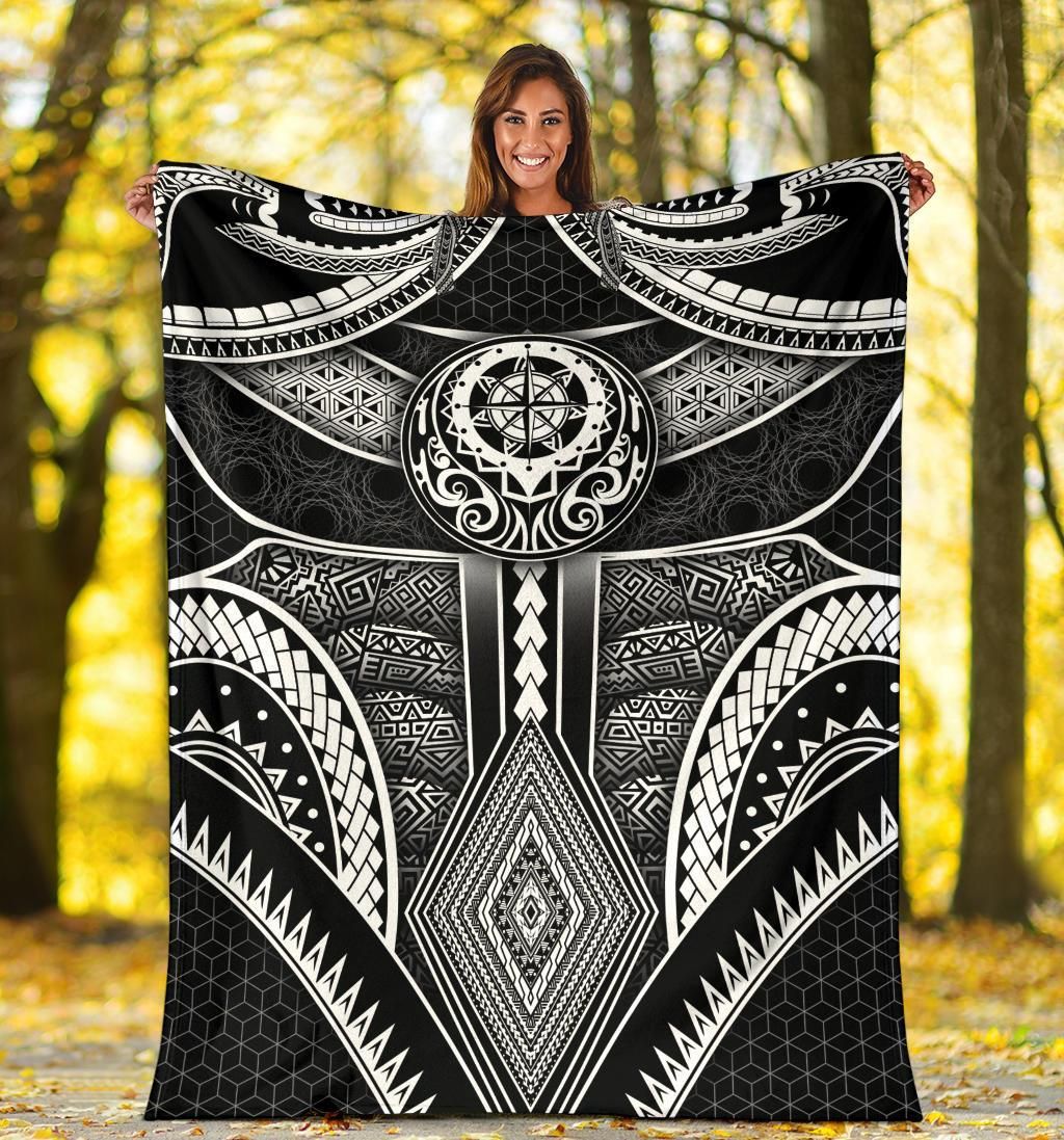 Polynesian Premium Blanket - Patterns Poly Unique-Myprintsy