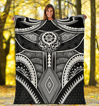 Polynesian Premium Blanket - Patterns Poly Unique-Myprintsy