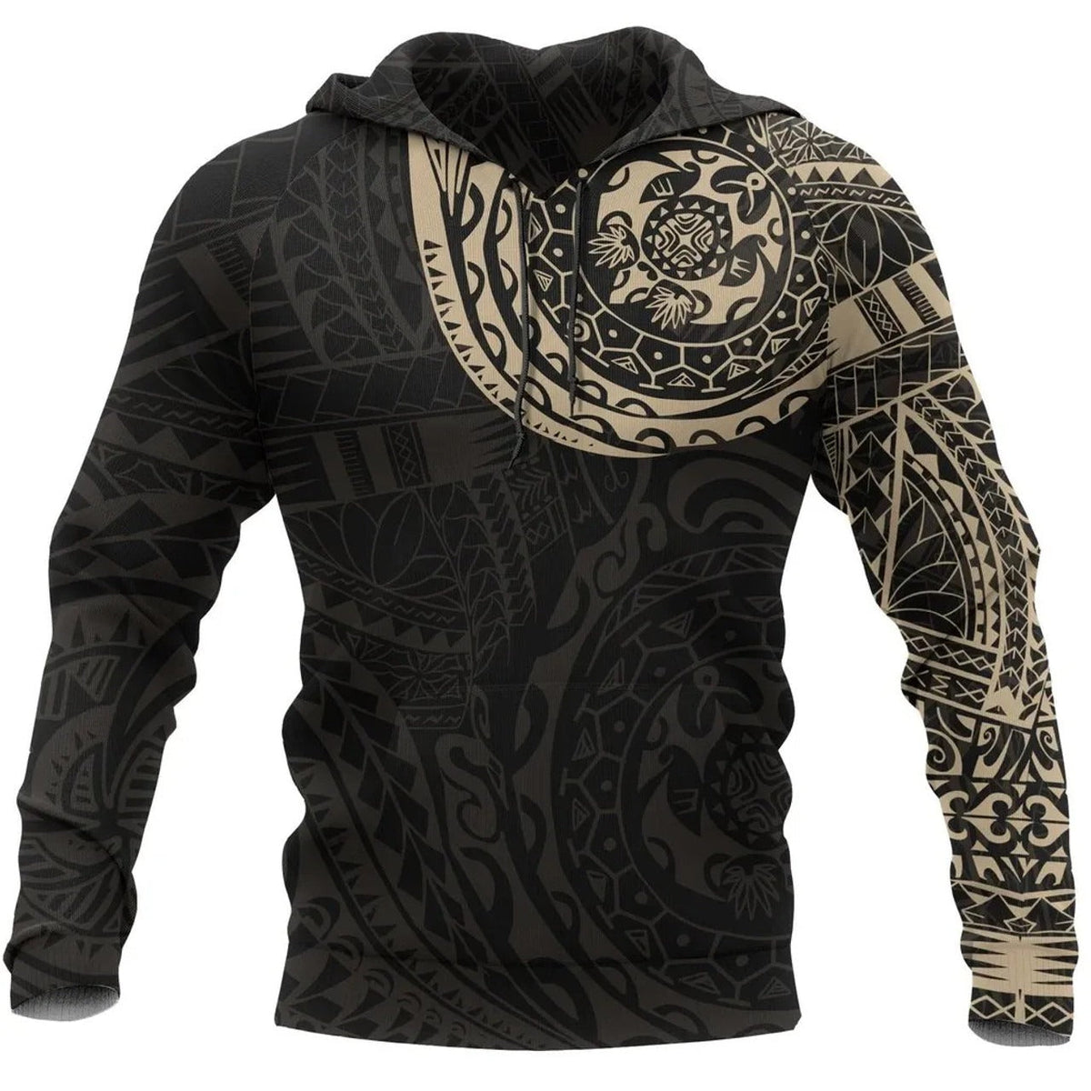 Polynesian Tattoo Style Hoodie Version 2.0-Myprintsy
