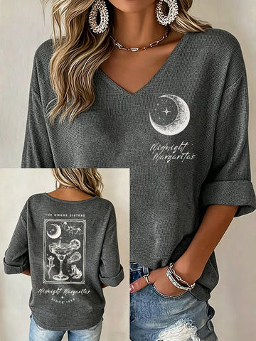 Practical Magic A Little Witch In All Of Us - Halloween Witch V Neck Top-Myprintsy