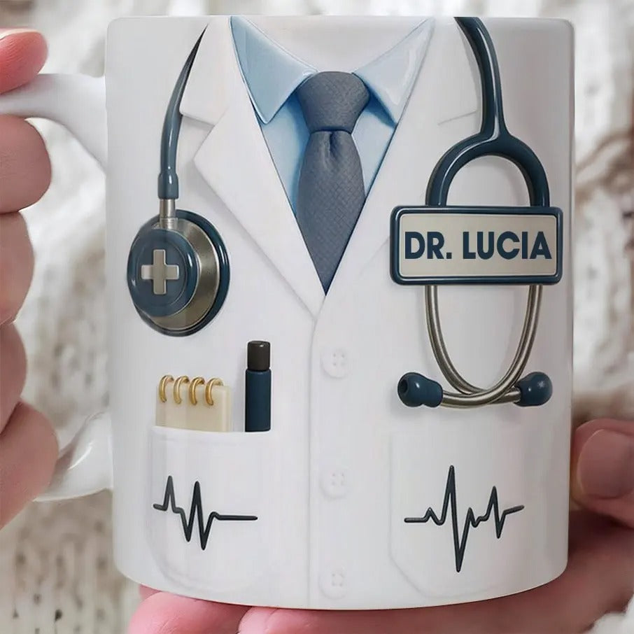 Professional Medical Themed Design, Personalized Coffee Mug, Gift for Doctors-Myprintsy