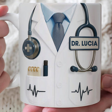 Professional Medical Themed Design, Personalized Coffee Mug, Gift for Doctors-Myprintsy
